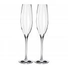 Waterford Crystal Elegance Optic Classic Champagne Toasting Flutes, Pair