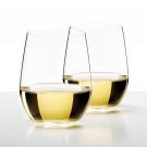 Riedel O Stemless, Viognier Chardonnay Wine Glasses, Pair