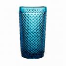 Vista Alegre Glass Bicos Blue Set with 4 Highballs Blue