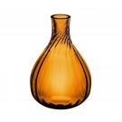 Vista Alegre Glass Color Drop 6.5" Bud Vase Amber