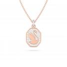 Swarovski Crystal and Rose Gold Signum Swan Pendant Necklace