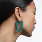 Swarovski Lucent Hoop Earrings, Green