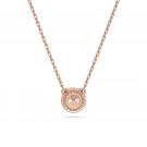Swarovski Constella Round Cut, Pave, Rose Gold Pendant Necklace