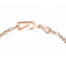 Swarovski Dextera Necklace, Pave, Mixed Links, White, Rose Gold Tone Plated
