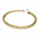 Swarovski Jewelry Yellow and Gold Matrix Tennis Bracelet, Large