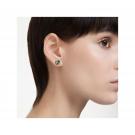 Swarovski May Birthstone Green and Rhodium Stud Pierced Earrings, Pair
