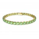 Swarovski Jewelry Bracelet Matrix, Green, Gold XL