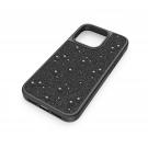 Swarovski High smartphone case, iPhone 15 Pro, Black
