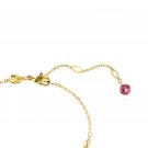 Swarovski Gema bracelet, Mixed cuts, Flower, Pink, Gold-tone plated