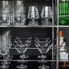 Orrefors Street Cognac Crystal Glasses, Pair