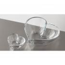 Orrefors Crystal, Heart 5" Bowl and Votive