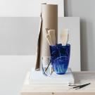 Kosta Boda 8" Contrast Crystal Vase, Blue