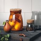 Kosta Boda Bruk Jar with Cork Amber, Large