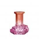 Kosta Boda Rocky Baroque Candlestick Spicy Rose Large