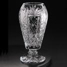Cashs Ireland 9" Crystal Trophy, Blank Panel Footed Vase