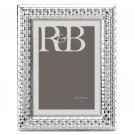 Reed And Barton Watchband Silver 5X7" Picture Frame