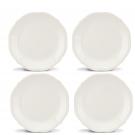 Lenox French Perle Bead White China Dinner Plate, Set of 4