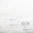 Fortessa Glass Archie Clear Coupe, Footed Dessert Bowl, Single