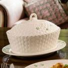 Belleek China Shamrock Oval Covered Dish