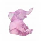 Daum Mini Elephant in Pink Sculpture