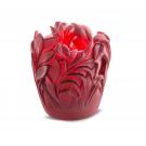 Daum 5.3" Jungle Vase in Red