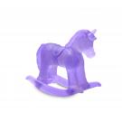 Daum Rocking Horse in Purple Sculpture