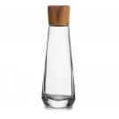 Nambe Crystal and Wood Vie 12" Decanter