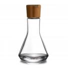 Nambe Crystal and Wood Vie 10" Decanter