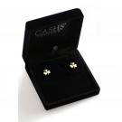 Cashs Ireland 18K Gold-Plated Shamrock Pierced Earrings Pair